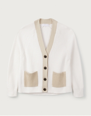 Colourblock Cotton Cardigan