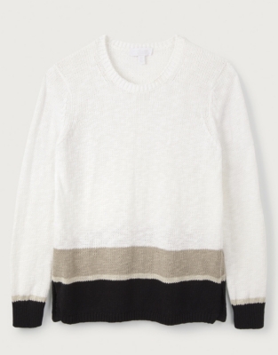 Colourblock Jumper Clothing Sale The White Company UK
