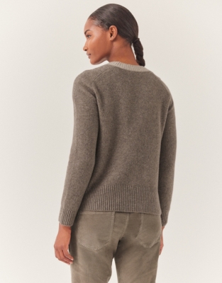 Colourblock Jumper with Organic Cotton