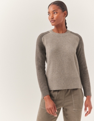 Colourblock Jumper with Organic Cotton