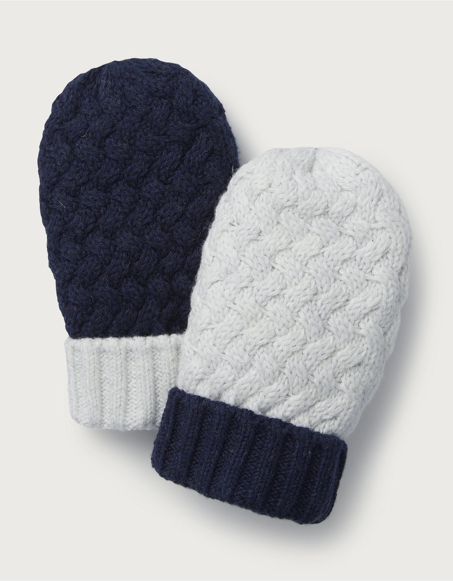 Knitted Organic-Cotton Mittens The White Company Boys Accessories Gloves 1-2Y 