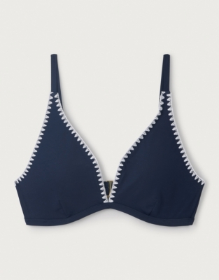 Contrast Stitch Bikini Top