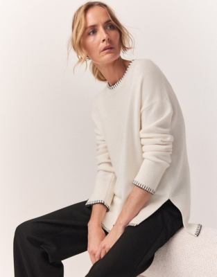 Cashmere white outlet jumper