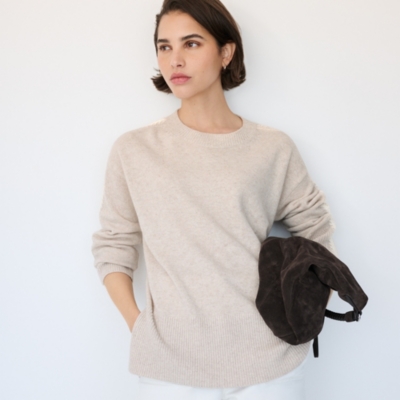Contrast Stitch Jumper with Cashmere