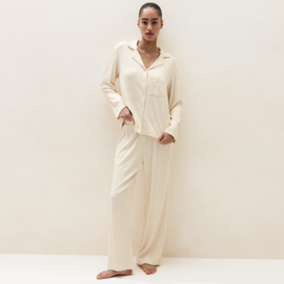 Cooling Jersey Classic Rib Pyjama Set