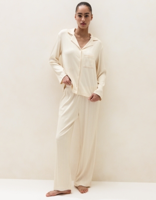 Cooling Jersey Classic Rib Pyjama Set