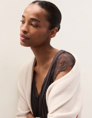 Cooling Jersey Lace Sleeve Nightie 