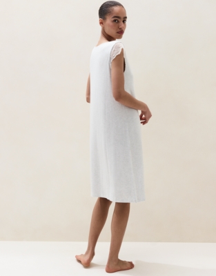 Cooling Jersey Lace Sleeve Nightie