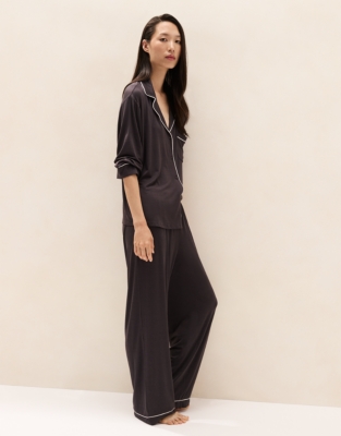 Cooling Jersey Piped Classic Pyjama Set