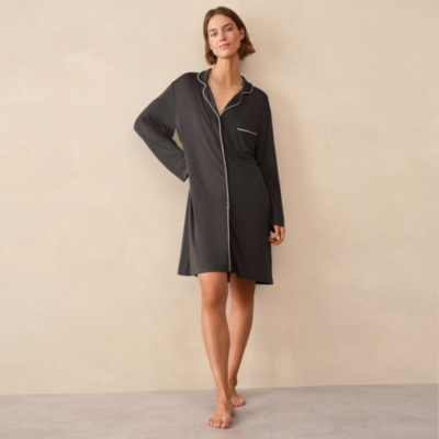 Cooling Jersey Relaxed Piped Nightshirt