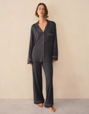 Cooling Jersey Relaxed Piped Pyjama Set