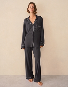Cooling Jersey Relaxed Piped Pyjama Set