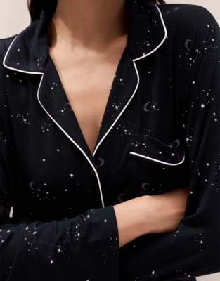 Cooling Jersey Starry Night Classic Pyjama Set