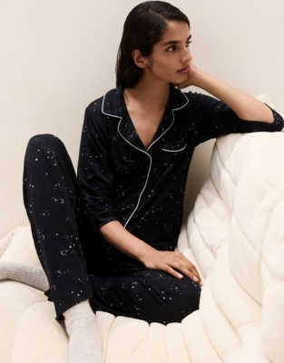 Cooling Jersey Starry Night Classic Pyjama Set