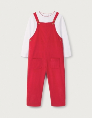 Cord Dungarees & Top Set (0–18mths)