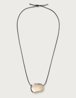 Cord Gold Pendant Necklace