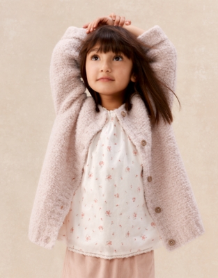 Cosy Bouclé Cardigan (0–4yrs)