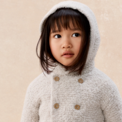 Cosy Bouclé Hooded Cardigan (0–4yrs)