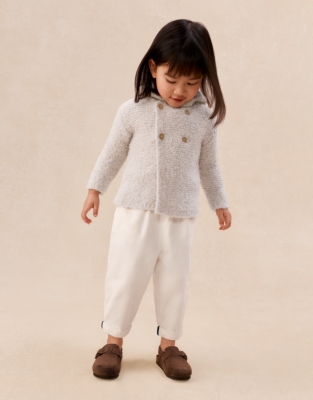 Cosy Bouclé Hooded Cardigan (0–4yrs)
