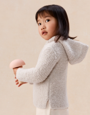 Cosy Bouclé Hooded Cardigan (0–4yrs)