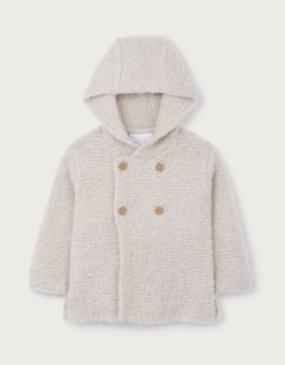 Cosy Bouclé Hooded Cardigan (0–4yrs)