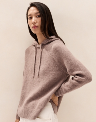 Cosy Cable-Detail Hoodie 