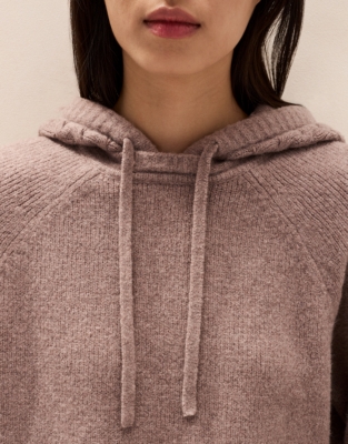 Cosy Cable-Detail Hoodie 
