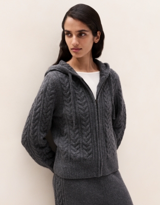 Cosy Cable Zip-Through Hoodie 