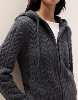Cosy Cable Zip-Through Hoodie 