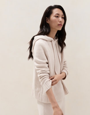 Cosy Longline Seam Detail Hoodie