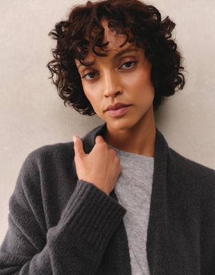 Cosy Rolled Edge Lounge Cardigan