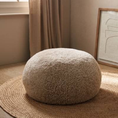 Cosy Sheepskin Pouffe