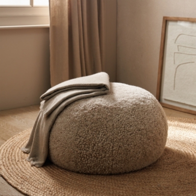 Cosy Sheepskin Pouffe