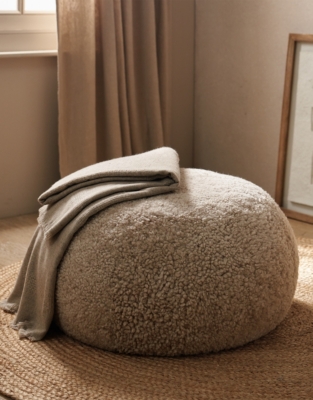 Cosy Sheepskin Pouffe