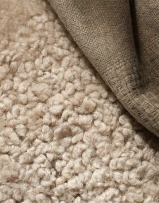 Cosy Sheepskin Pouffe