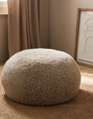 Cosy Sheepskin Pouffe