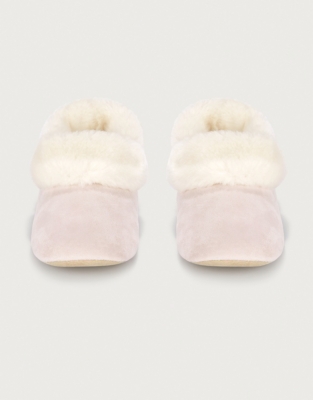 White company best sale slipper boots