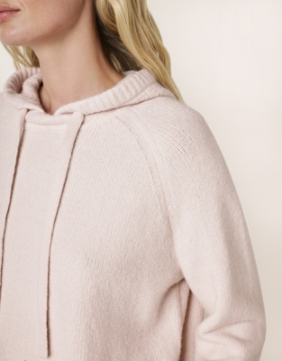 Cosy Stitch Detail Hoodie - Petal Pink