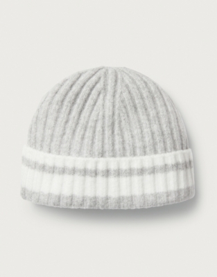 Cosy Tipped Stripe Beanie Hat