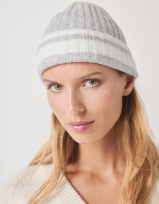 Cosy Tipped Stripe Beanie Hat