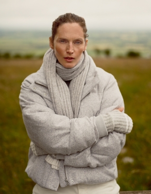 Cosy Tipped Stripe Scarf