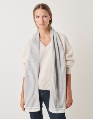 Cosy Tipped Stripe Scarf