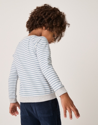 Cotton ‘Sun’ Embroidered Sweatshirt (18mths–6yrs)