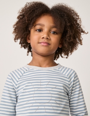 Cotton ‘Sun’ Embroidered Sweatshirt (18mths–6yrs)