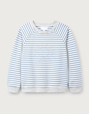 Cotton ‘Sun’ Embroidered Sweatshirt (18mths–6yrs)