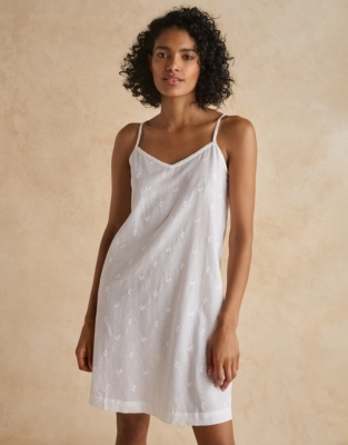 Strappy cotton nightdress on sale uk