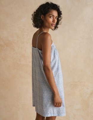 Cotton Bali Leaf Print Nightgown Nightgowns The White Company US