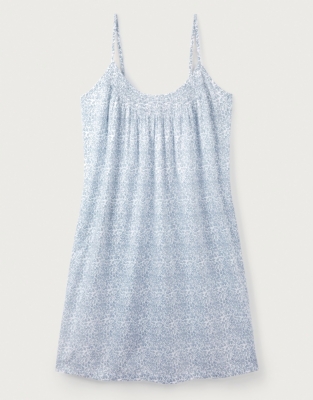 Cotton Bali Leaf Print Nightgown Nightgowns The White Company US