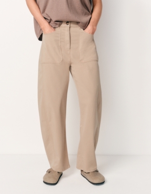 Cotton Barrel Trousers