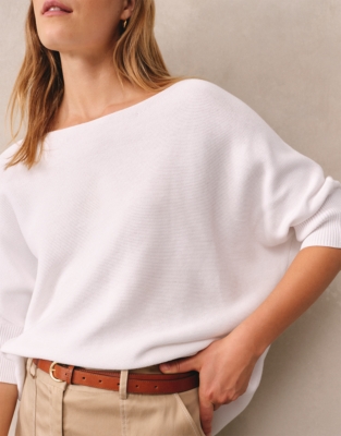Cotton Batwing Jumper